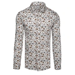 Vīriešu puķains brūns krekls Stifer