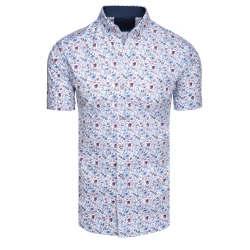 Vīriešu balts krekls ar īsām piedurknēm Toby