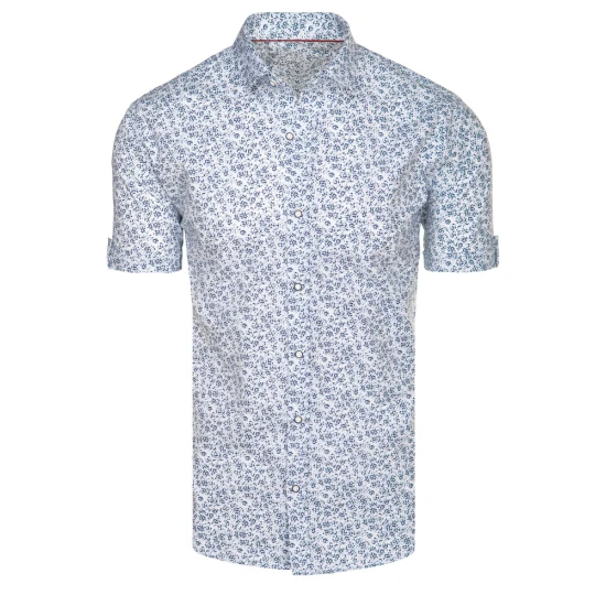 Vīriešu balts krekls ar īsām piedurknēm Tim KX1072