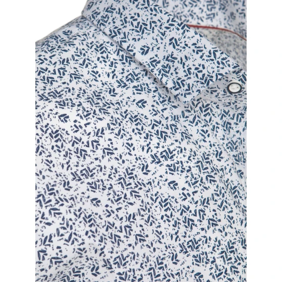 Vīriešu balts krekls ar īsām piedurknēm Tim KX1072