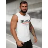 Balts vīriešu krekls bez piedurknēm Black JS/8B1712/1