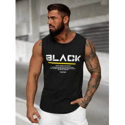 Vīriešu krekls bez piedurknēm Black