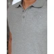 Vīriešu pelēks polo krekliņš ar logo Emblēma PX0626