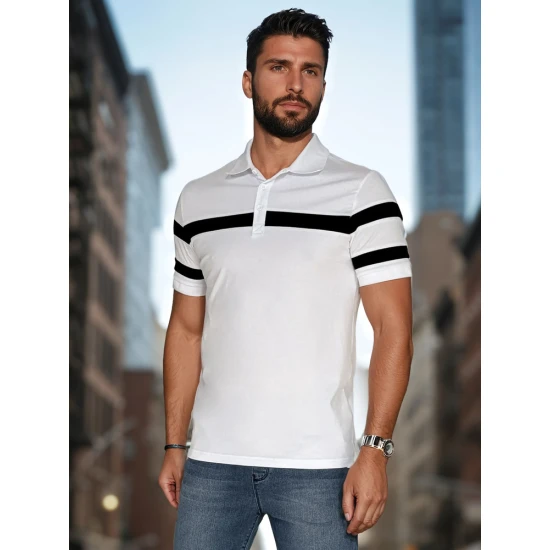 Vīriešu balts polo krekliņš Lima PX0628