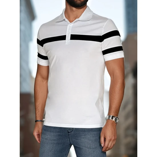 Vīriešu balts polo krekliņš Lima PX0628