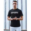 Vīriešu melns T-krekls ar Superior RX5385