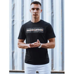 Vīriešu melns T-krekls ar Superior