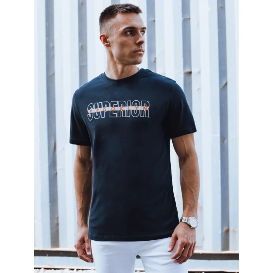 Vīriešu tumši zils T-krekls ar Superior RX5386