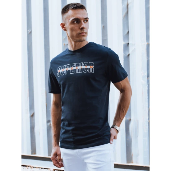 Vīriešu tumši zils T-krekls ar Superior RX5386