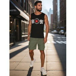 Vīriešu melns T-krekls Riders