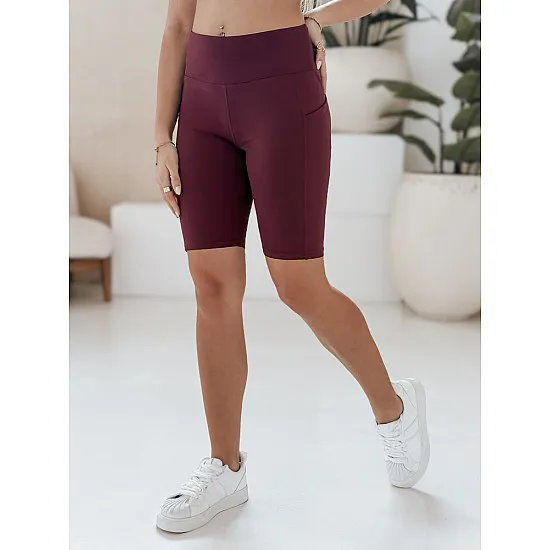 Damskie bordowe szorty sportowe Sport SY0422