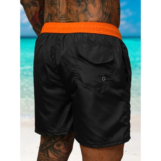 Vīriešu šorti melni/oranža Renald JS/17K561/6