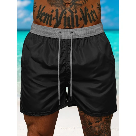 Vīriešu šorti melni/pelēki Renald JS/17K561/3