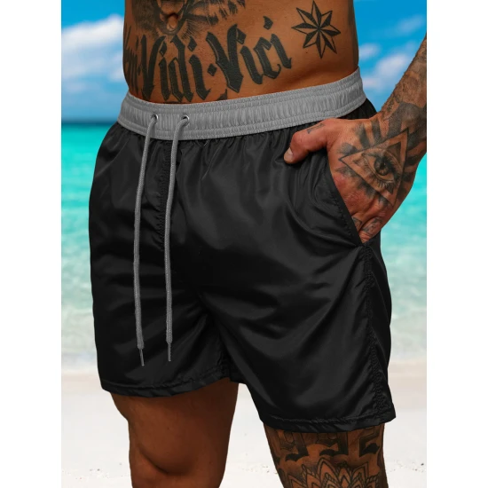 Vīriešu šorti melni/pelēki Renald JS/17K561/3