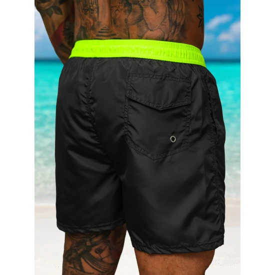 Vīriešu šorti melni/zaļi Renald JS/17K561/5