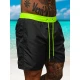 Vīriešu šorti melni/zaļi Renald JS/17K561/5