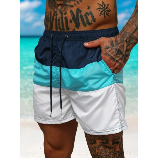 Peldēšanas šorti tumši zili/balti Revel JS/17K567/7