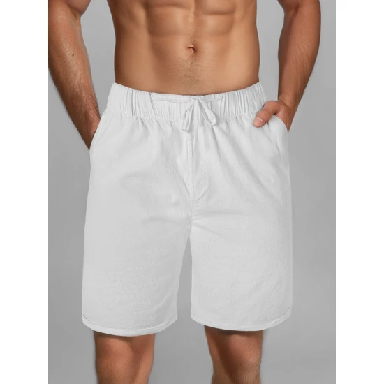 Vīriešu balti šorti Akel TMK/DC809/2