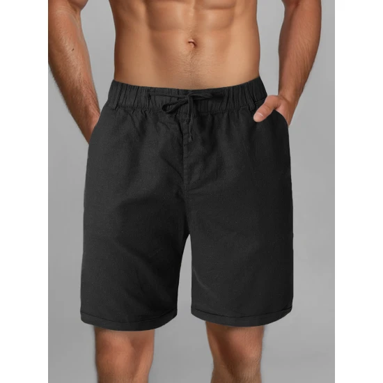 Vīriešu melni šorti Akel TMK/DC809/1