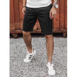 Vīriešu melni džinsa šorti Den