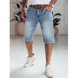 Vīriešu zili džinsa šorti ar jostu Marty