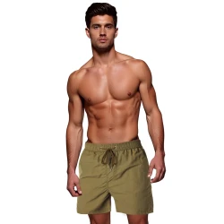 Vīriešu haki krāsas peldšorti Flesy
