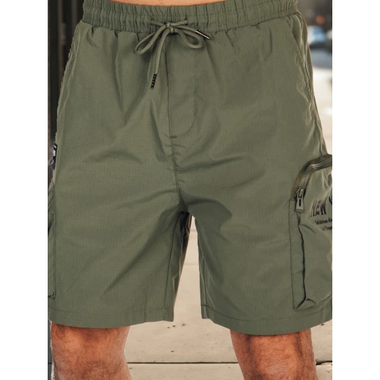 Vīriešu haki krāsas šorti Māksla SX2510