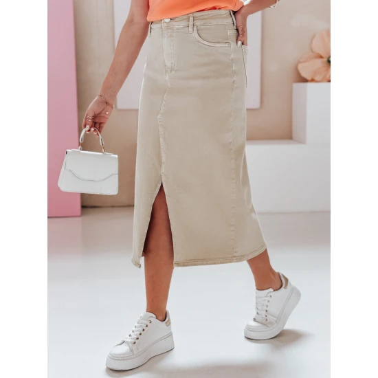 Sieviešu brūns džinsa svārki Tell CY0480