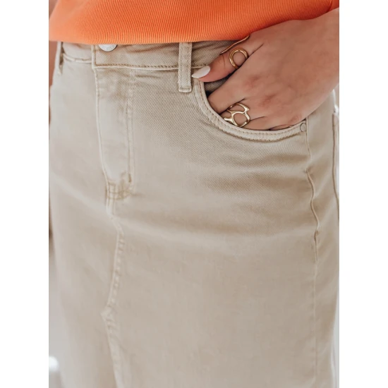 Sieviešu brūns džinsa svārki Tell CY0480