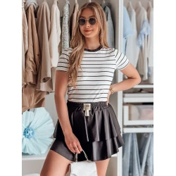 Sieviešu melni mini svārki Falbela