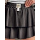 Sieviešu melni mini svārki Falbela 55230