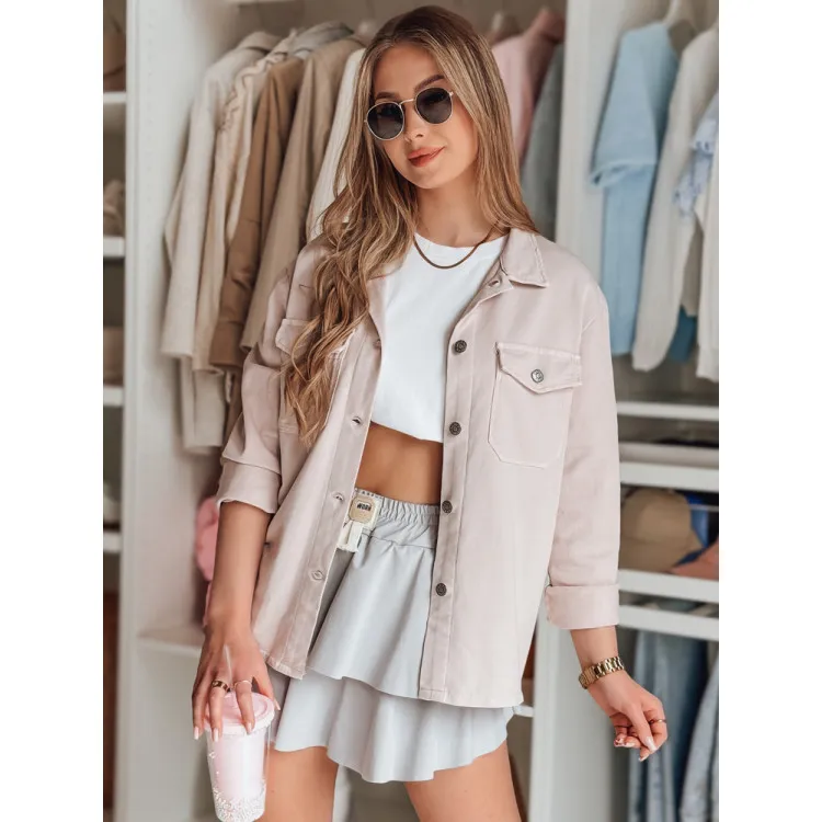Sieviešu gaiši pelēks mini svārki Falbela CY0496
