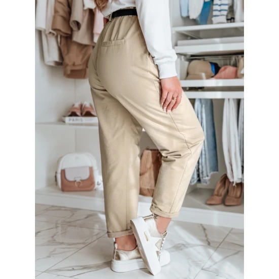 Sieviešu brūnas bikses ar jostu Taizeme UY2549