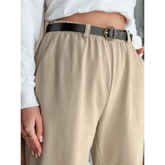 Sieviešu brūnas bikses ar jostu Taizeme UY2549