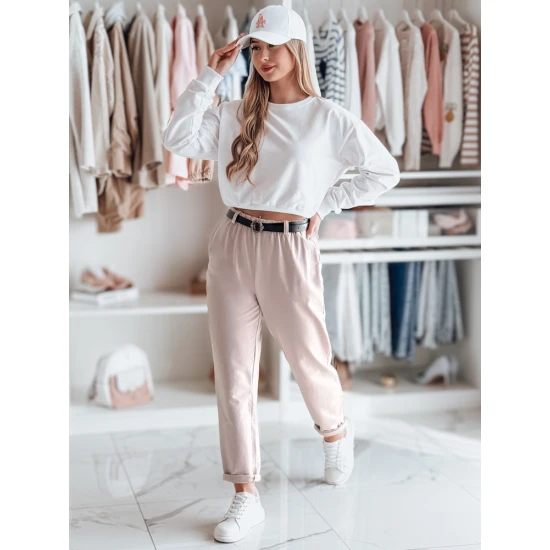 Sieviešu rozā bikses ar jostu Taizeme UY2551