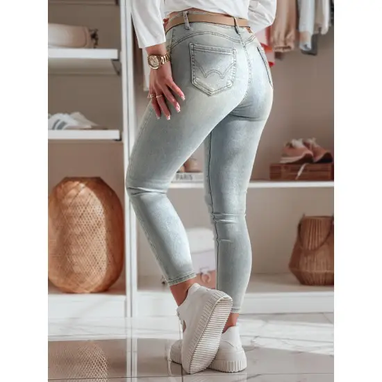 Sieviešu gaiši zili džinsi Skinniup UY2324