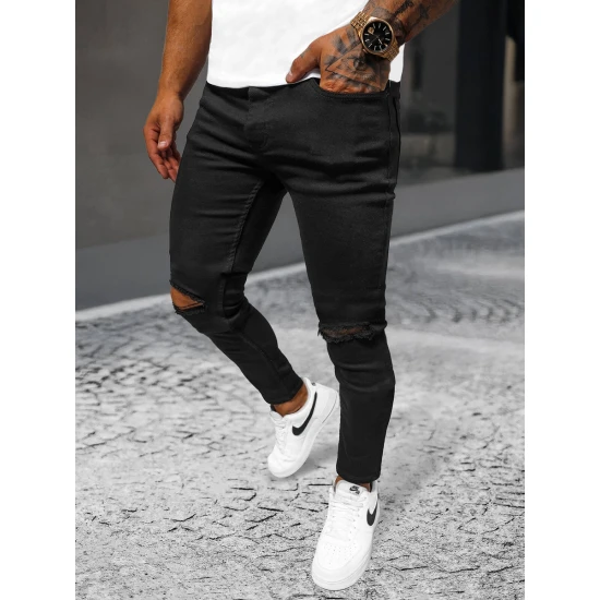 Vīriešu melni džinsi Santos Bikses