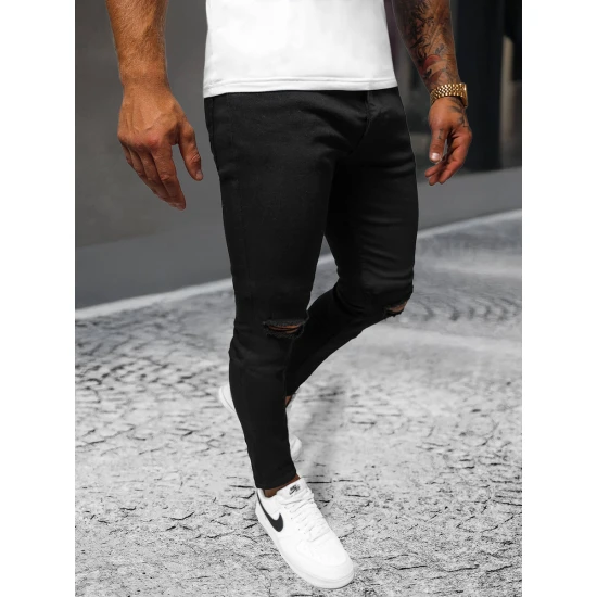 Vīriešu melni džinsi Santos Bikses