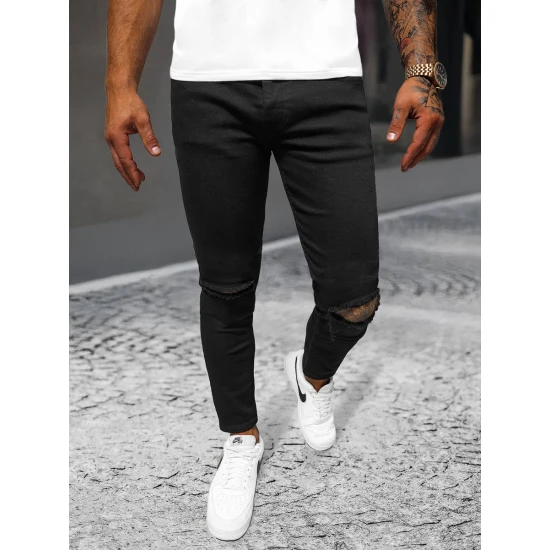 Vīriešu melni džinsi Santos Bikses