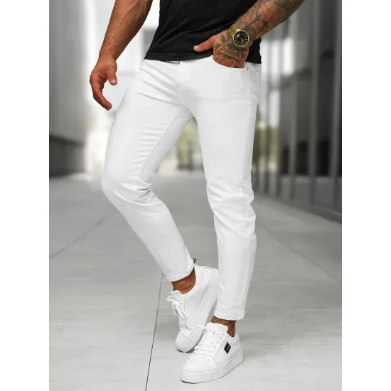 Men's white jeans Novak BL/JK884