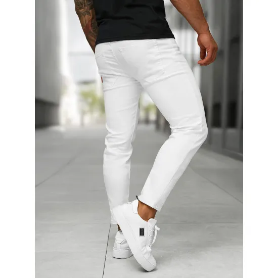 Men's white jeans Novak BL/JK884