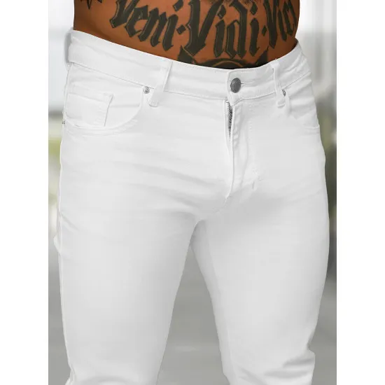 Men's white jeans Novak BL/JK884