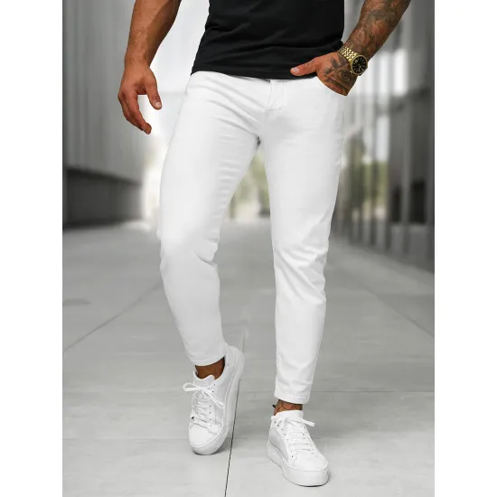 Men's white jeans Novak BL/JK884