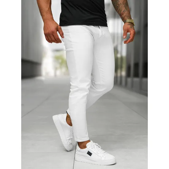 Men's white jeans Novak BL/JK884