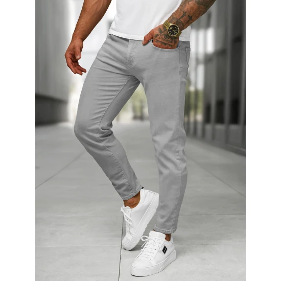 Vīriešu pelēkie džinsi Novak BL/JK881