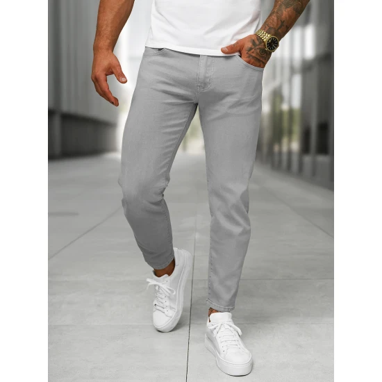 Vīriešu pelēkie džinsi Novak BL/JK881