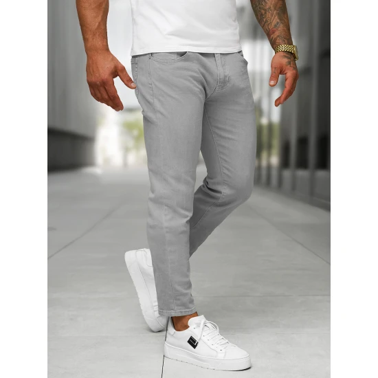 Vīriešu pelēkie džinsi Novak BL/JK881