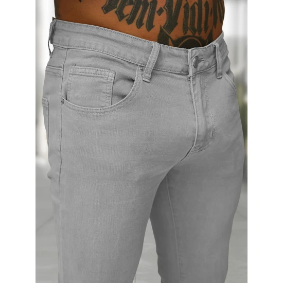 Vīriešu pelēkie džinsi Novak BL/JK881