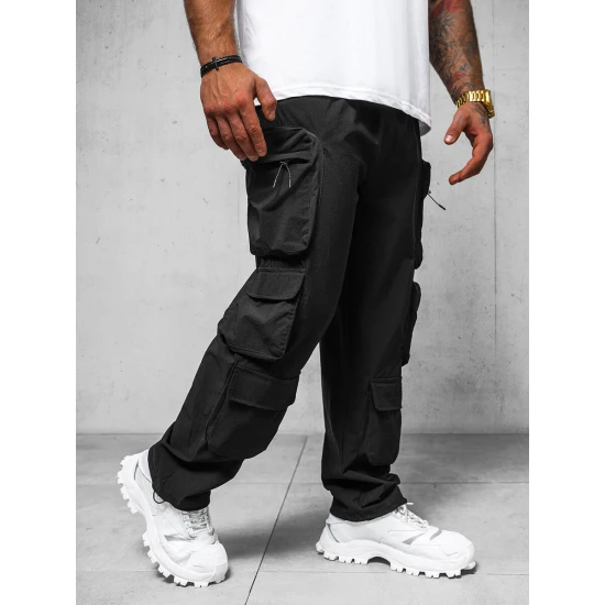 Vīriešu melnas bikses Kent O/PS5528