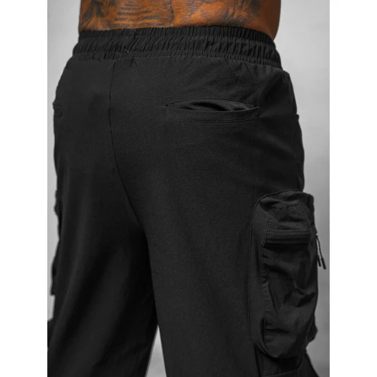 Vīriešu melnas bikses Kent O/PS5528